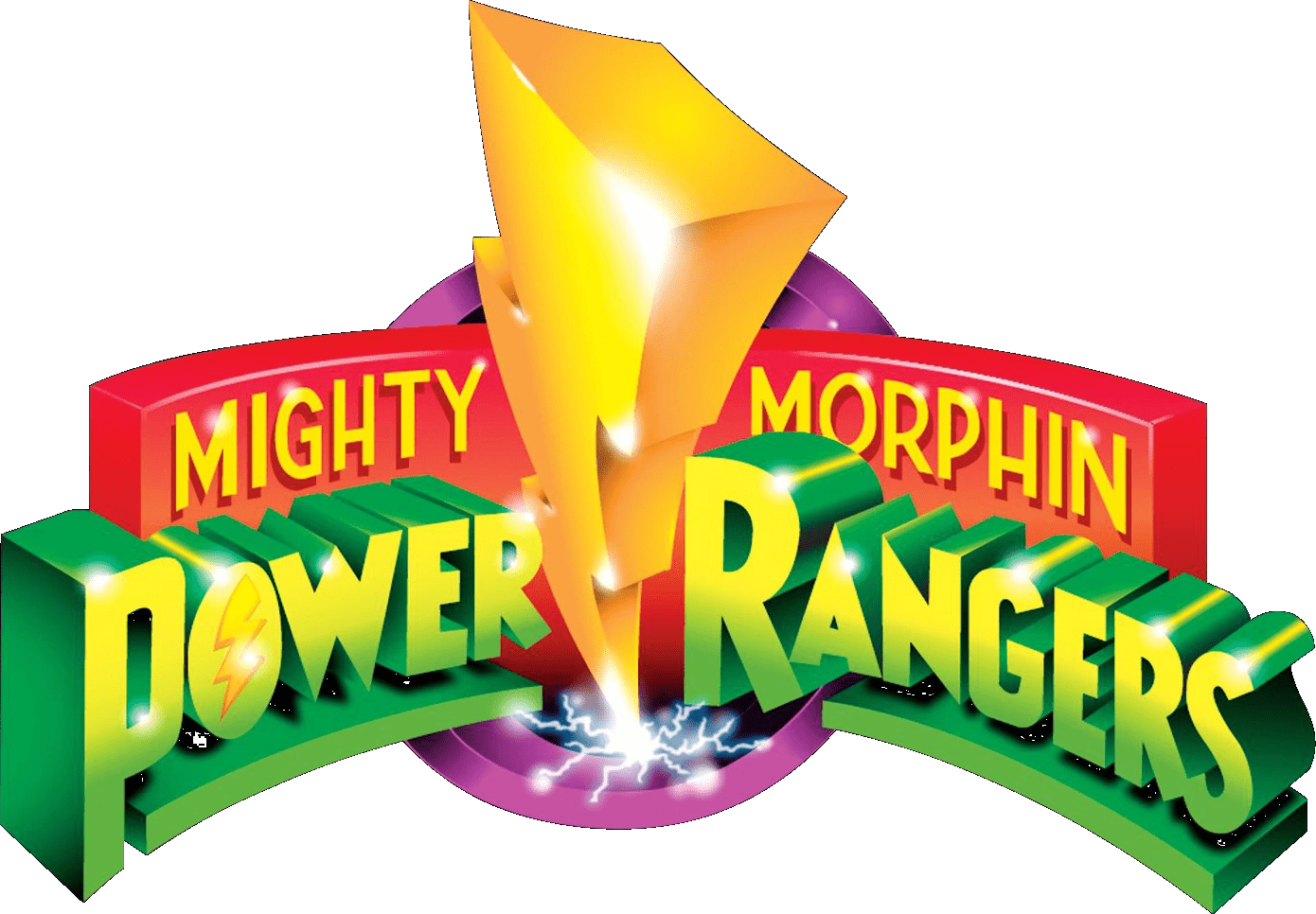 Mighty Morphin Power Rangers logo for Super Famicom